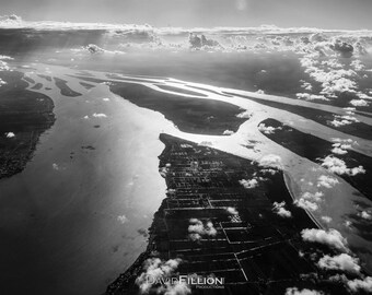 Travel / Guyana / Aerial View of the Mouth of the Essequibo River
