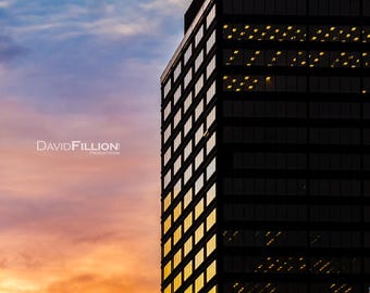 Hamilton / Facades of Hamilton / Stelco Tower at Sunset