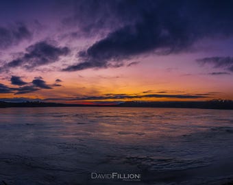 Hamilton / Cootes Paradise Frozen Over at Sunset