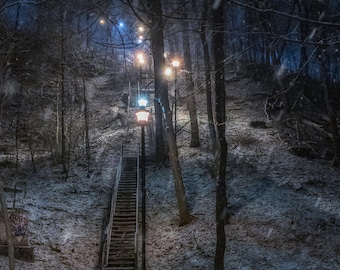Hamilton / James Street Stairs in Winter