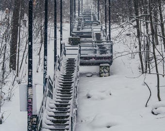 Hamilton / Wentworth Stairs in Winter