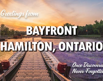 Parody / Greetings from Bayfront Park in Hamilton, Ontario - Postcard / Wall Art