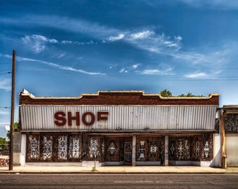 Hamilton / Facades of Hamilton / Shoe King on Barton Street - Photography Print / Wall Art