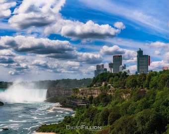 Niagara Falls Panoramic Print: Canadian Side View