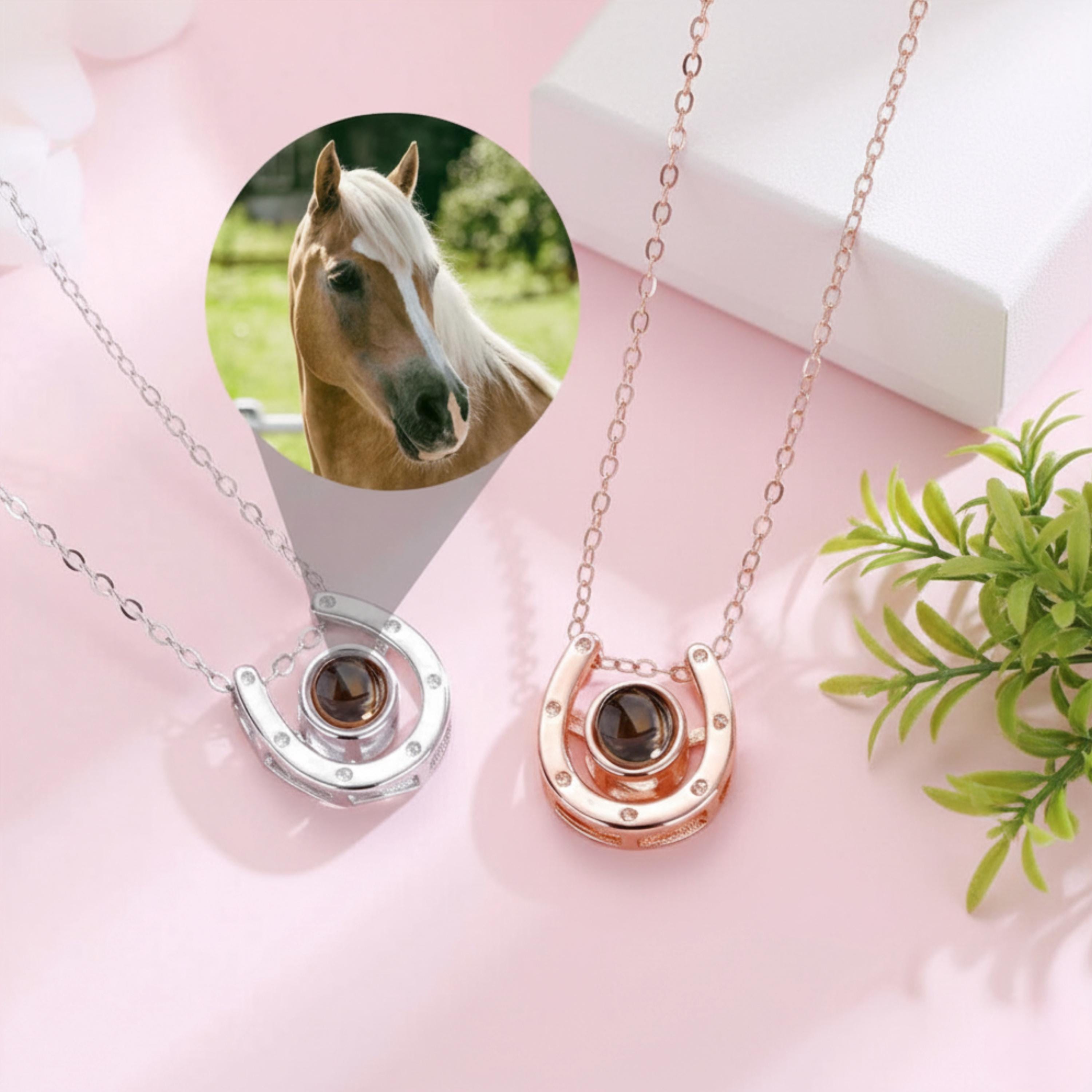 Collana Cavallo Per Donne – Ciondolo Cavallo In Lega Con Scatola Regalo, Gioielli Per Amanti Dei Cavalli