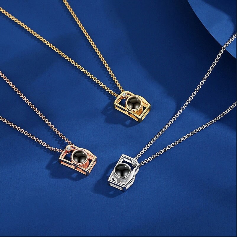 Camera Photo Projection Necklace