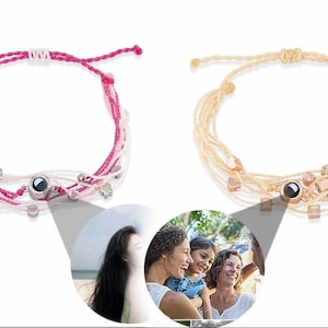 Personalized Photo Bracelet, Projection Bracelet Photo, Multi-Accessories Combination Bracelet, Pet Photo Bracelet, Couple Bracelet Gift