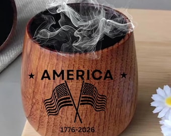 United States 250 Years of Freedom, Charred Bourbon Glass, 1776–2026 Patriotic Whiskey Cup, July 4th Barware Gift, America 250th Anniversary