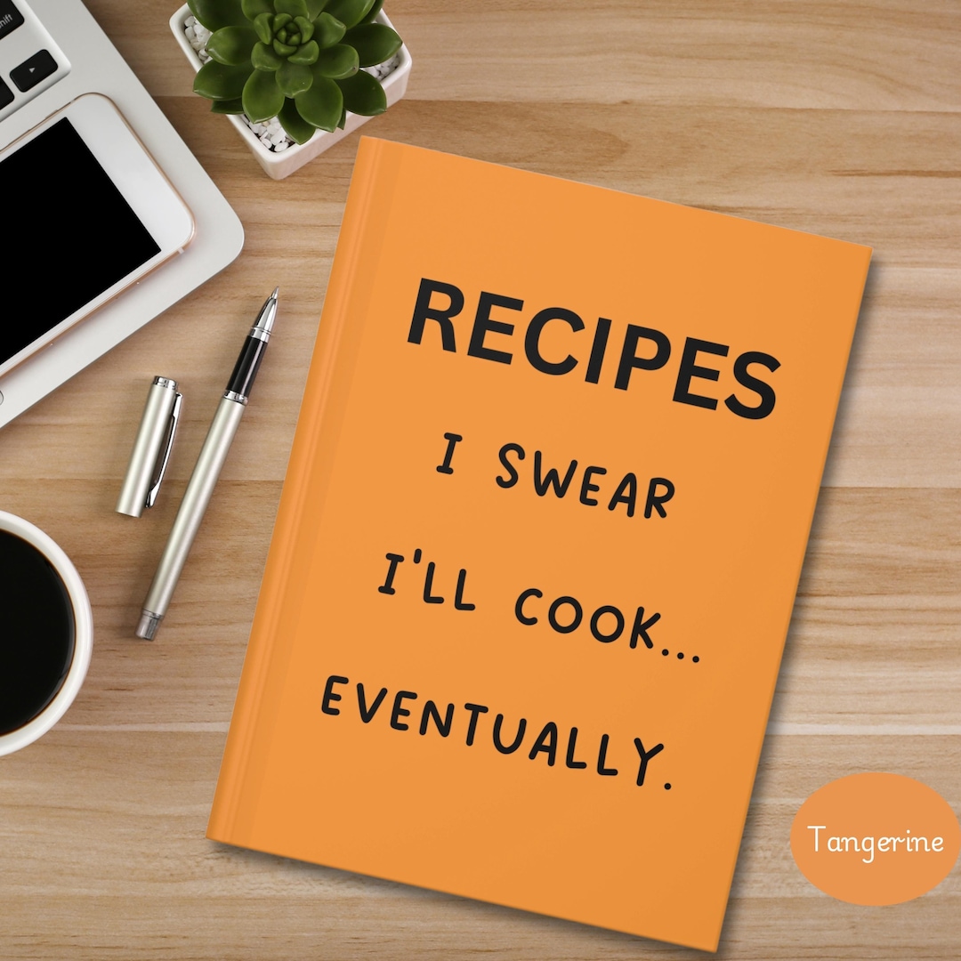 Funny Recipe Book, Hardcover Book for Recipes, Gift for Mom, Family ...