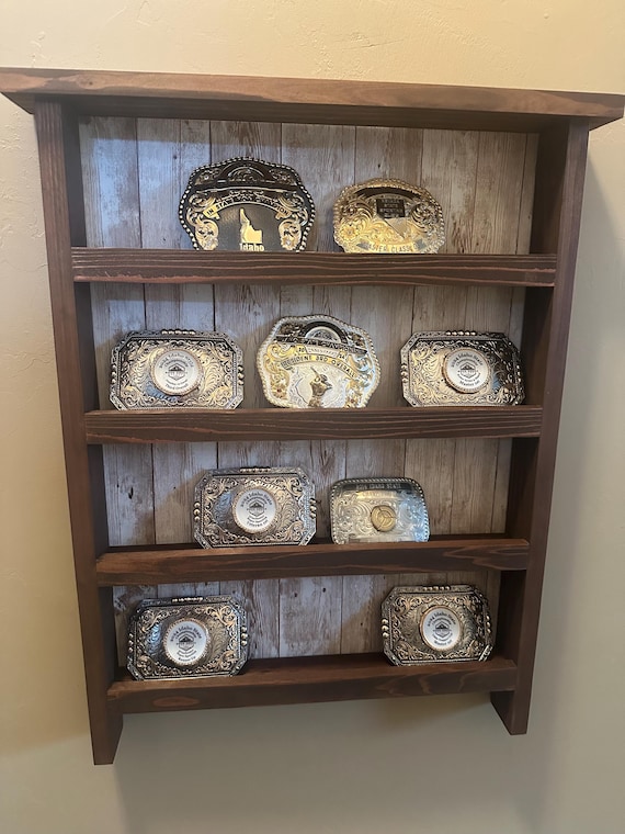 Belt buckle display case cabinet discount