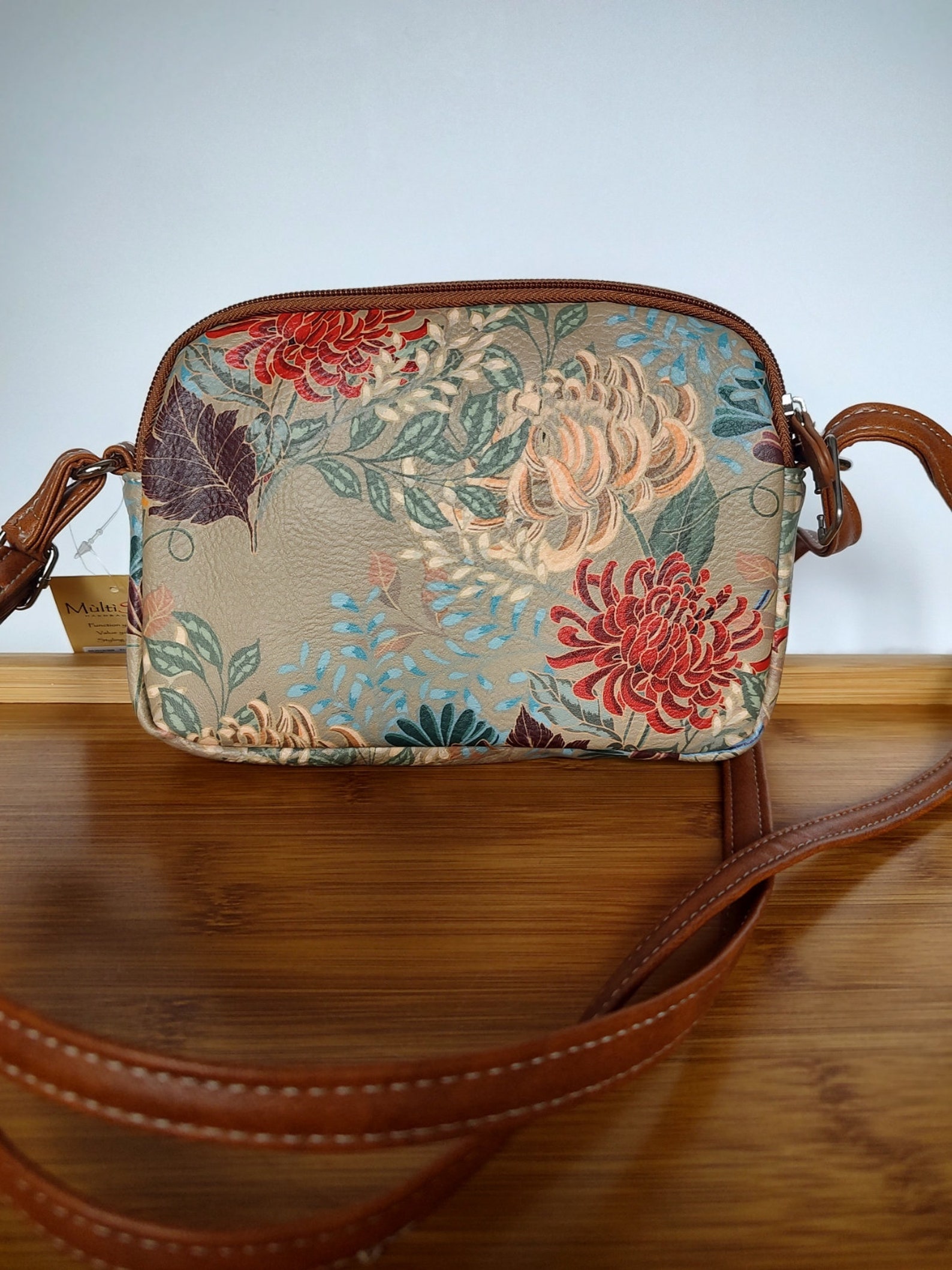 Multisac Floral Crossbody Purse Etsy
