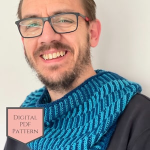 BRIOCHE COWL Knitting Pattern – Double Knitting – PDF  || Brioche Stitch, Brioche knitting, Beginner Brioche knit pattern, Instant download