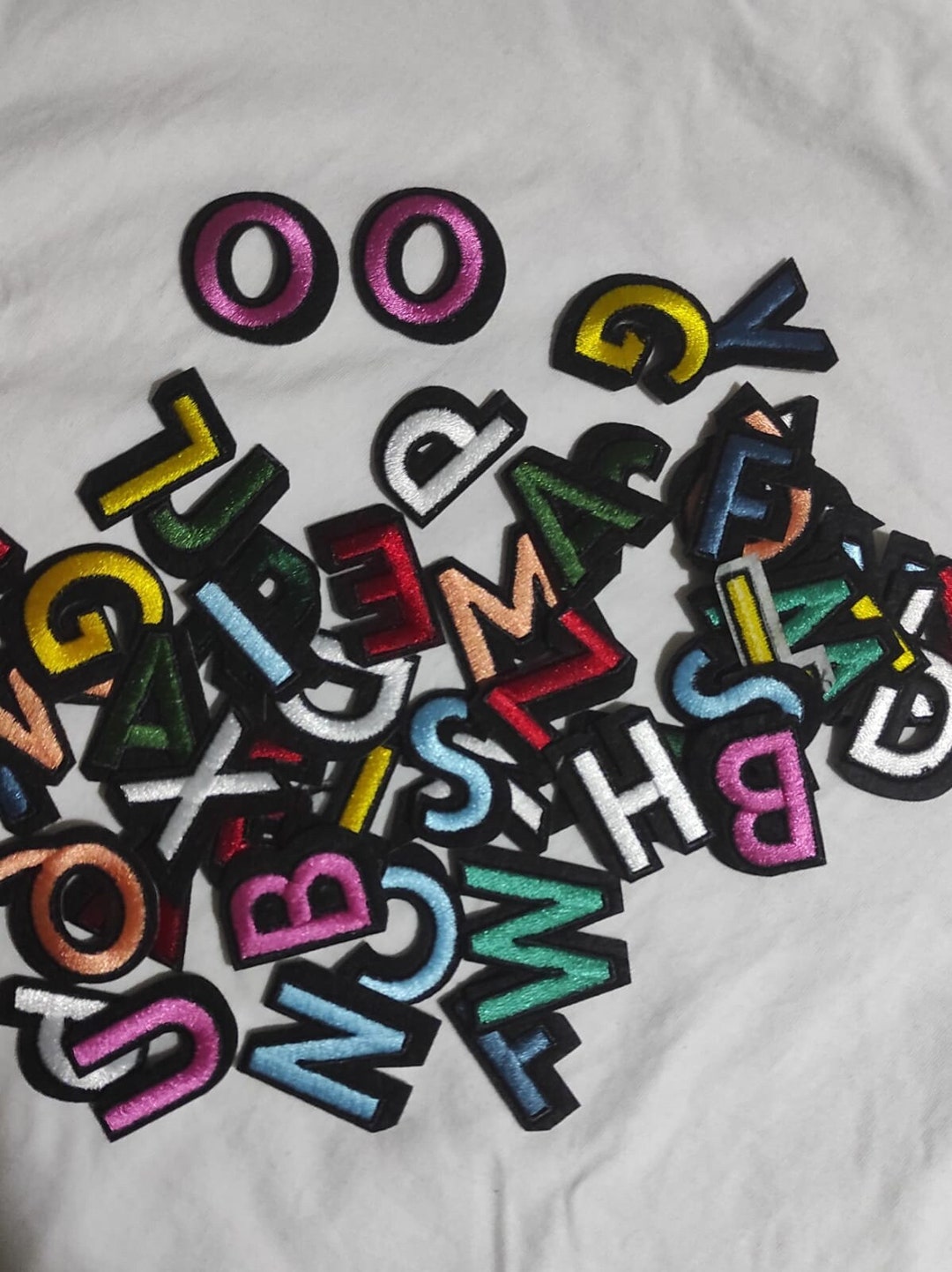 Multicoloured Embroidered Letter Patches Sew on / Iron on Etsy