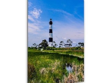 Bodie Island Lighthouse Print, North Carolina, NC Outer Banks, OBX, Fine Art Photography, Wall Art decor, Coastal Navigational decor