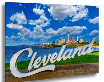 Cleveland Skyline Photography, Modern Cityscape Wall Art