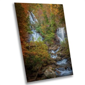Anna Ruby Falls Waterfall Photography, Helen Georgia Art, Mountain Waterfall, Wall Art, Art Print, Wall Decor, Wall Hanging, Home Decor