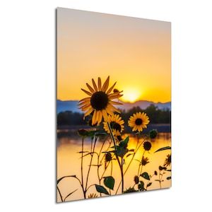Wild Sunflower Photography, Botanical Photo Art Print, Yellow Decor, Nursery Art, Sunflower Lover, Yellow Sunflower, sunflower artistic,