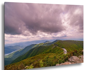 Craggy Pinnacle Print, Blue Ridge Parkway Mountain Landscape Wall Art