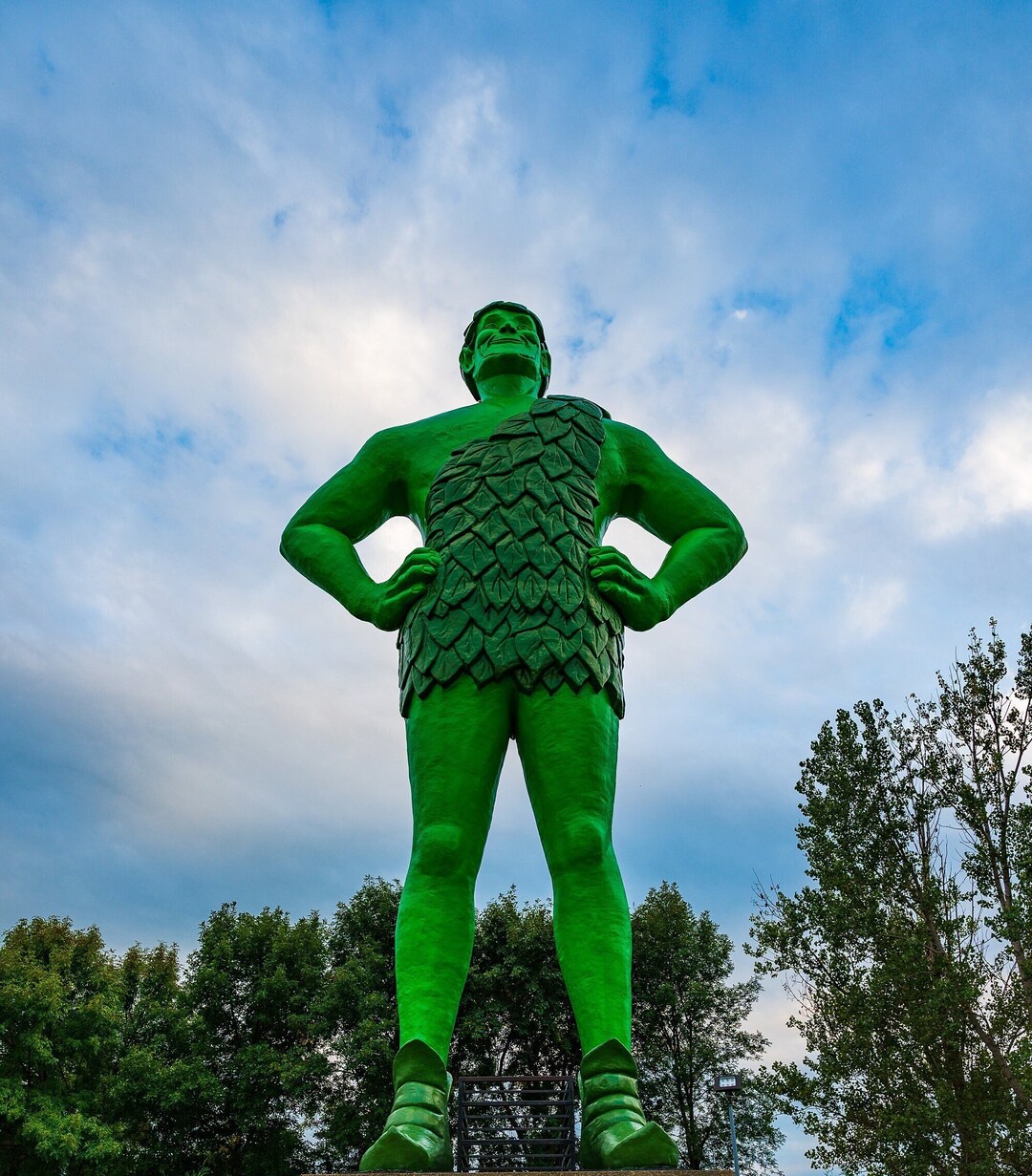 Green Giant Statue In Blue Earth Minnesota Poster Print Etsy