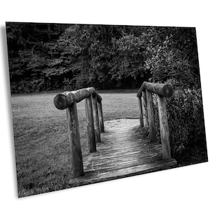 Bridge to Somewhere, Old Wood Bridge in Black and White, Wooden Bridge, Paper Prints, Canvas Prints, Metal Prints, Acrylic Prints, bridgeart