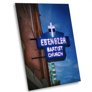 Historical Atlanta Georgia Wall Art, Atlanta Photography Ebenezer Baptist Church MLK Print, Home Office Decor, Atlanta Art, Atlanta Decor