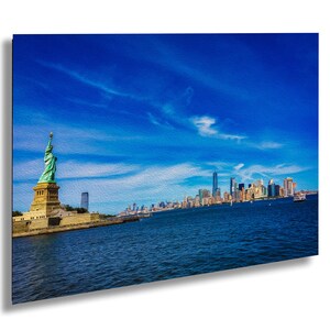 New York City Skyline Oil Paint Effect, New York Wall Art, New York City Wall Decor, NYC Skyline, NYC Art, Big Apple, New York Cityscape