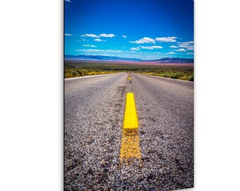 Desert Highway Photography Print, Open Road Trip Art