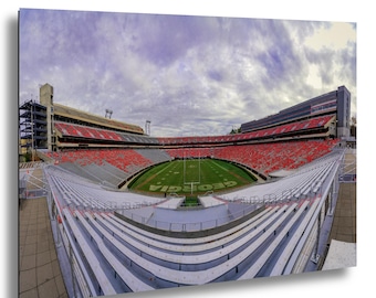 Athens Georgia, Stadium Wall Art, Travel Art Print, College Stadium Art, Football Wall Art, Man Cave Art, Football Fan Art, CFB Stadium Art