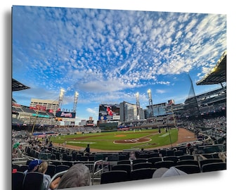 Behind the Plate, Atlanta Braves, Truist Park, Baseball Fan Art, Stadium Decor, Man Cave Decor, Bar Art, Baseball Decor, Atlanta Gift Decor