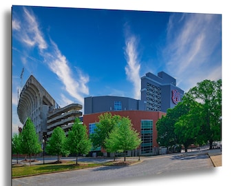 Auburn Alabama, Reise-Kunstdruck, College Football Stadion Kunst, Fußball Unterhaltung, Mann Höhle Kunst, Fußball Fan Dekor