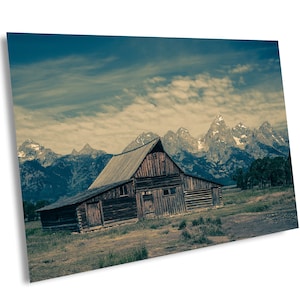 Grand Teton National Park Kunstdruck, T.A. Moulton Barn Landschaft, rustikale Hauptwanddekor, Moulton Barn Foto, Jackson Hole Wyoming, Scheunenkunst