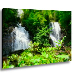 Anna Ruby Falls Waterfall Photography, Helen Georgia Art, Mountain Waterfall, North Georgia Mountain Wall Decor, Wall Hanging Home Decor