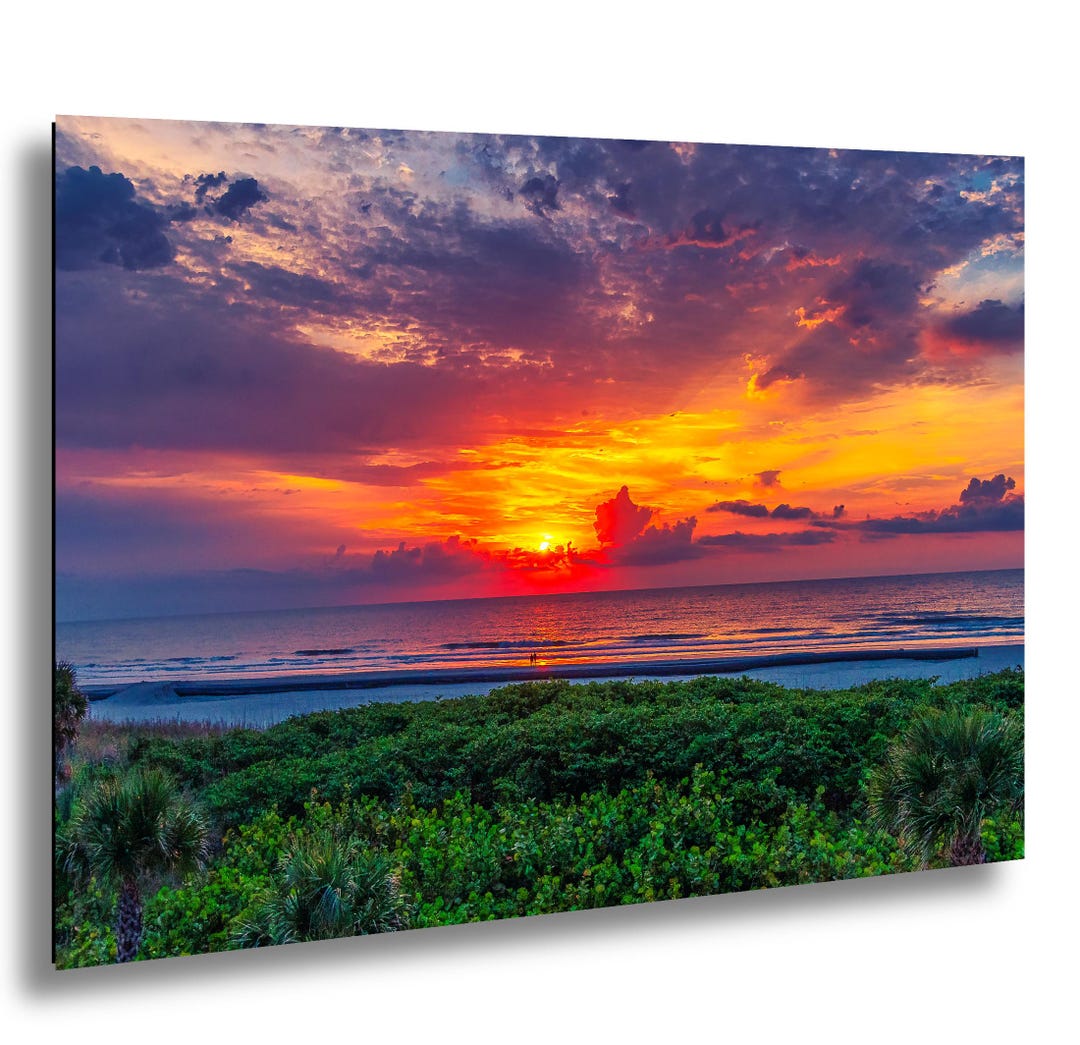 Sunrise Over Ocean Canvas Print, Tropical Beach Wall Art - Etsy