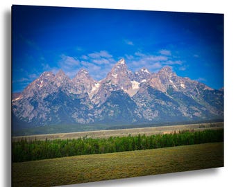 The Grand Tetons, Grand Teton National Park, Wyoming Wall Art, Grand Teton, Mountain Landscape Art, Landscape Print, Calm Art Print, Wallart