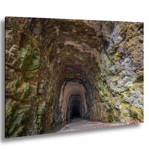 Impresión del túnel ferroviario de Stumphouse, arte ferroviario de Walhalla, Carolina del Sur