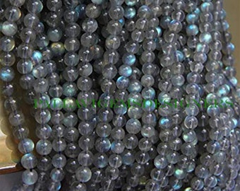 Blue Fire AAA Natural Labradorite Round Beads Genuine Gemstone Beads 3mm 4mm 5mm 6mm 7mm 8mm