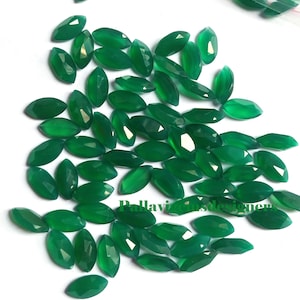 Top Green Onyx Faceted Marquise Calibrated Loose Jewelry Making Cabochons 4x8,5x10,6x12, 7x14, 8x16, 9x18, 10x20,11x22, 12x24,13x26,15x30 mm