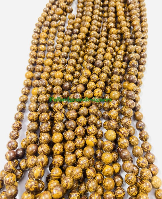 Nancybeads 60 Pezzi 6 Mm Perline Di Pietra Preziosa Diaspro Mappa Naturale Rotonde Distanziatrici Per La Creazione Di Gioielli 155 1 Filo Dia~p122111439 - Foto 2