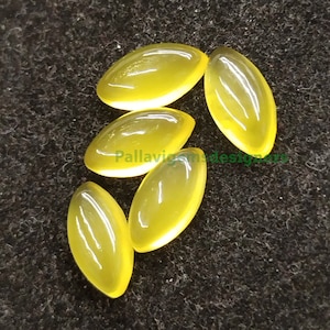 Natural Mango Chalcedony Marquise Calibrated Loose Jewelry Making Cabochons 3x6, 4x8, 5x10, 6x12, 7x14, 8x16, 9x18, 10x20 mm