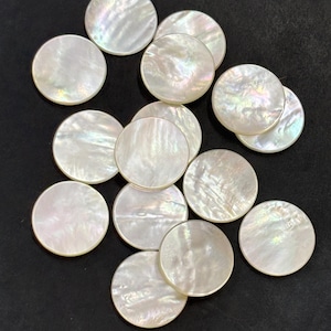 Natural Mother of Pearl Shell Both Side Flat square Coin/Discs Shape Gemstone  4 5 6 7 8 9 10 11 12 13 14 15 16 18 20 22 24 25 mm
