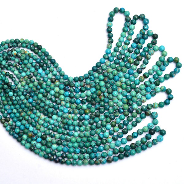 Rare Chrysocolla Round Beads Balls-Full Strand 15,5 pollici Strand, 6mm 8mm 10mm-Natural Jewelry Making Round Beads