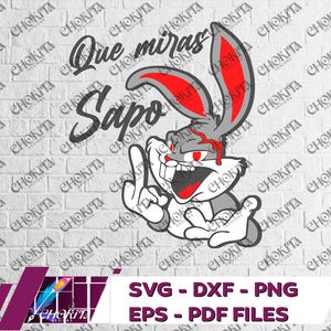 Bad Rabbit SVG, Bad bunny Svg, Logo bad rabbit Svg, Files for cutting Svg, dxf, png, eps, pdf for cricut, plotter, stamping.