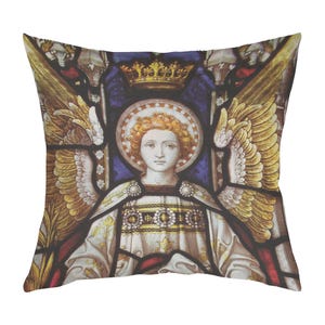 Sankt Gabriel 40 cm x 40 cm kuddfodral i konstläder