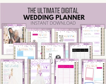 Ultimate Wedding Planner, Hyperlinked PDF, Goodnotes iPad Planner