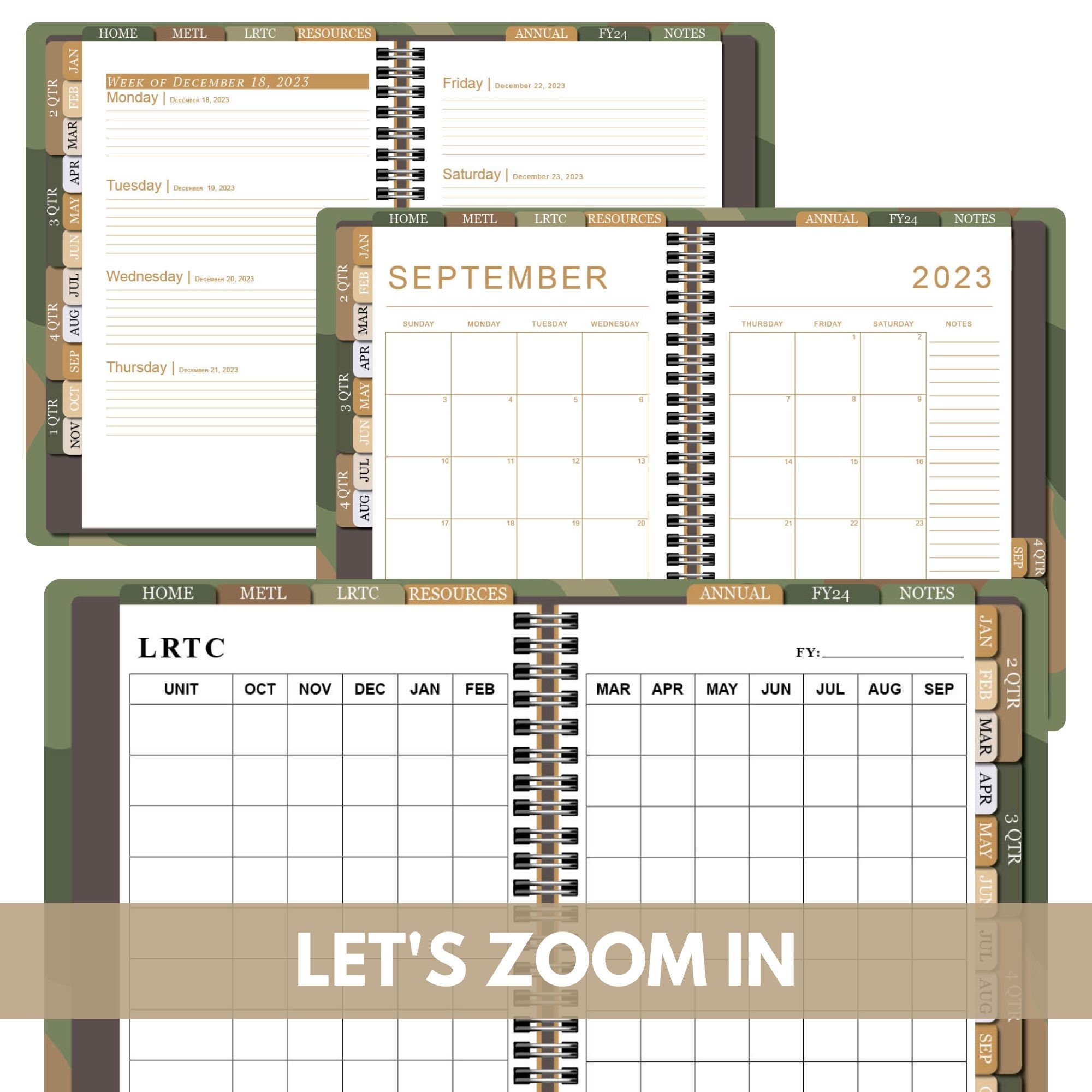 Military Planner, Leader Planner, Digital Planner, Goodnotes, iPad