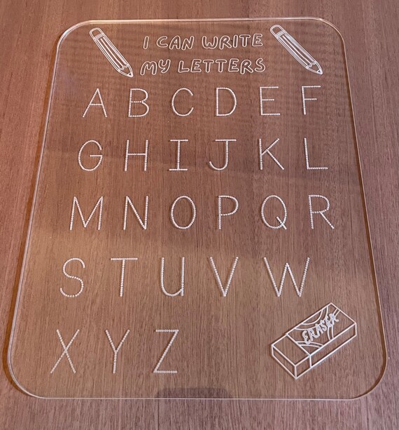 Dry Erase Letter Board Tracing Board SVG Digital File Etsy