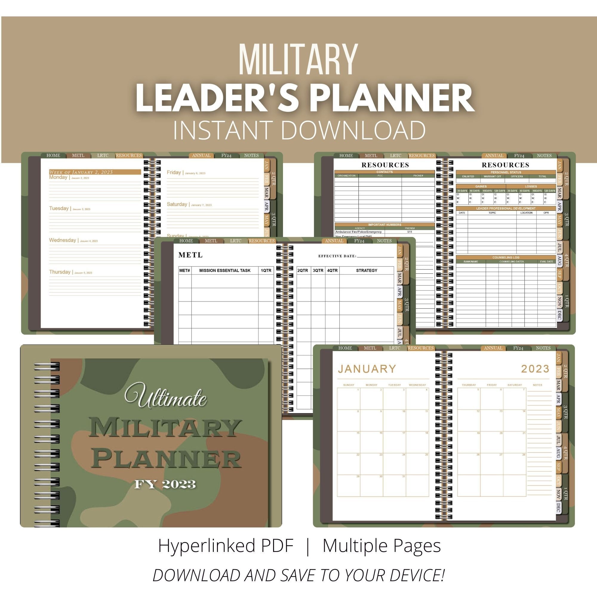 military-planner-leader-planner-digital-planner-goodnotes-ipad