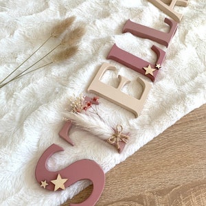 Wooden letters for the nursery door