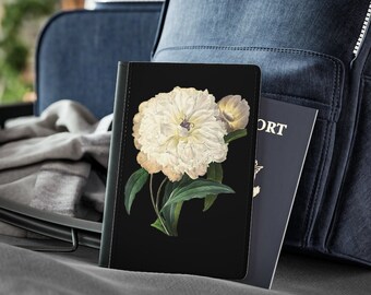 Passport Cover with vintage floral design