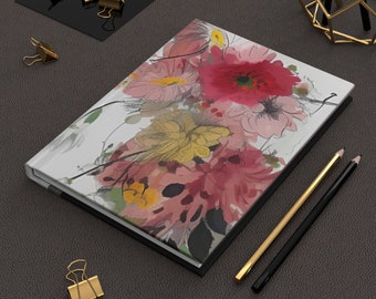 Flower bouquet Hardcover  Notebook-Journal Matte